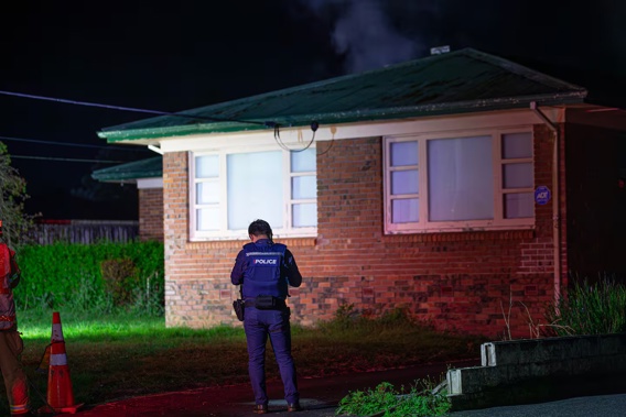 An investigation is under way after a cannabis grow house in the Auckland suburb of Papakura caught fire. Photo / Hayden Woodward