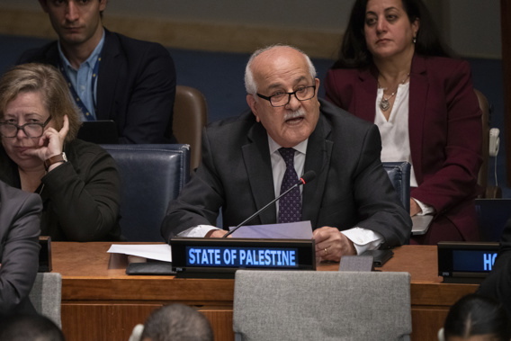 On Friday, Dec. 30, 2022, the U.N. General Assembly asked the U.N.’s highest judicial body to give its opinion on the legality of Israeli policies in the occupied West Bank and east Jerusalem. Mansour thanked countries that backed the measure. Photo / AP