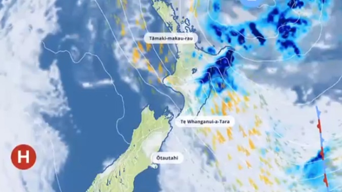 Brisk and blustery winds on Saturday for the east coast of the North Island. Photo / MetService.