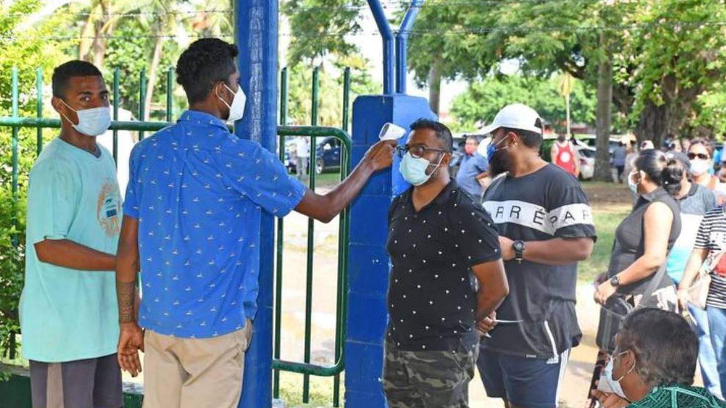 Covid-19 screening and testing in Fiji. (Photo / Facebook)