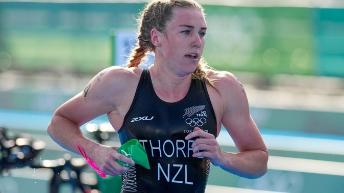 Ainsley Thorpe has been forced to withdraw from the individual women's triathlon due to Covid-19. Photo / Photosport