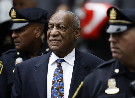 Bill Cosby arrives for his sentencing hearing at the Montgomery County Courthouse, Sept. 24, 2018, in Norristown, Pa. Photo / AP
