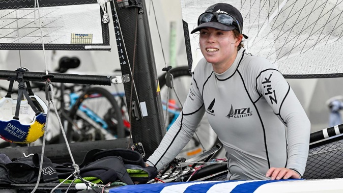 Erica Dawson is due to compete at the Tokyo Olympics in the Nacra 17. (Photo / Photosport)