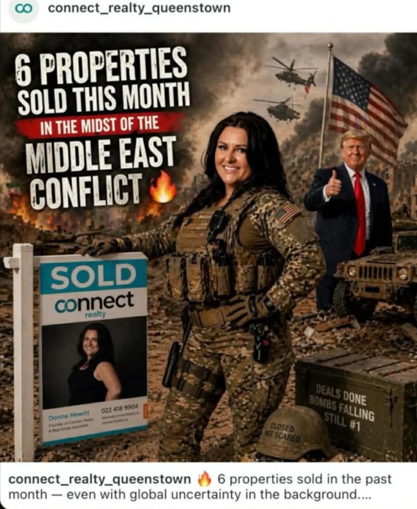 Real estate agent sorry for AI warzone ad linking sales to Middle East conflict