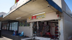 Holland Superette in Hamilton was hit by thieves in an early morning ram raid. Photo / Mike Scott