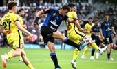 Louis Verstraete of Auckland FC attacks during the round 20 A-League Men match between Auckland FC and Wellington Phoenix at Go Media Stadium, on February 22, 2025, in Auckland, New Zealand. (Photo by Hannah Peters/Getty Images)