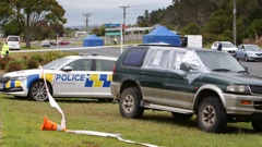 This Mitsubishi 4X4 was part of the police investigation into a homicide on Peter Snell Rd, Ruakākā, on Thursday, 12th October 2023. (Photo / Tania Whyte)
