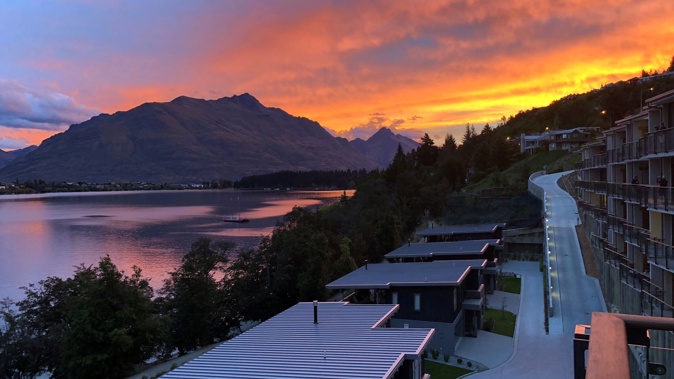Sunset at The Rees. Photo / The Rees