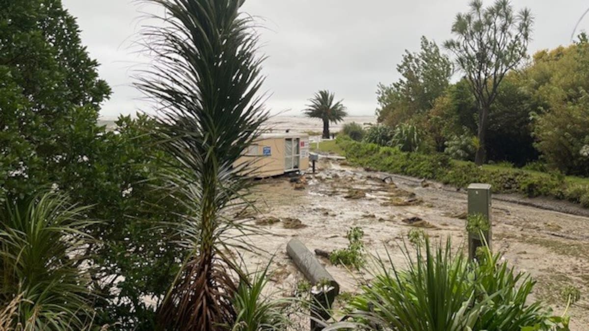 'Long night': Campground damaged, narrow miss for family home