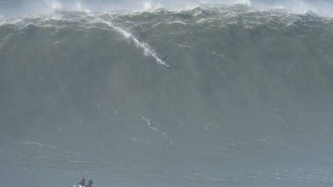 Nazaré is renowned for its gigantic waves. Photo / AP