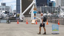 Auckland waterfront bridge breaks: Key pedestrian link severed 