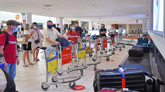 International travellers arrive at Nadi Airport. (Photo / Facebook, Fiji govt, RNZ)