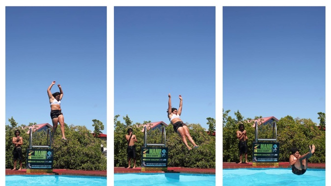 Tatiana Raumati practising her manu technique. Photo / Ant Farac