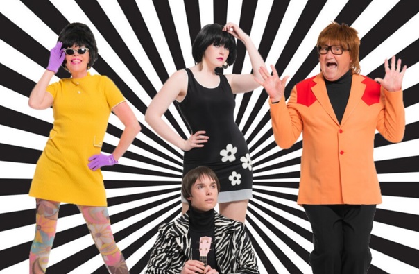 Andrea Saunders (left) presents Cringeworthy - Swinging in the '60s!. Image / Supplied