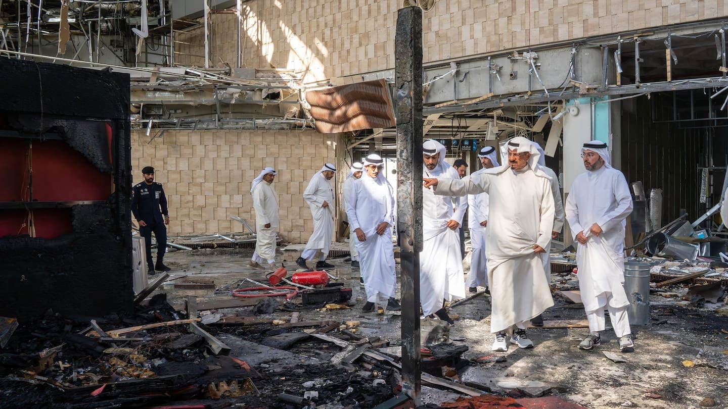 One dead and 63 injured in Iran missile attack on Kuwait airport