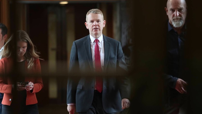 Chris Hipkins says Labour will work hard to rebuild support over the next three years. (Photo / Mark Mitchell)