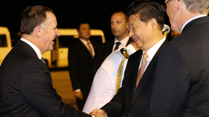 John Key meeting with Xi Jinping (Getty Images)