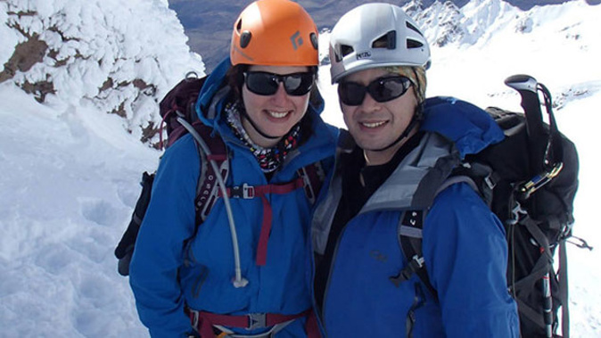 Hiroki Ogawa and Nicole Sutton in August 2013. The pair died two months later on Mt Taranaki. picture Photo / Supplied / Facebook