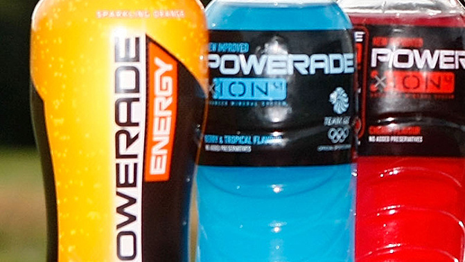 An example of the Powerade bottles being slammed in Australia (Getty Images)