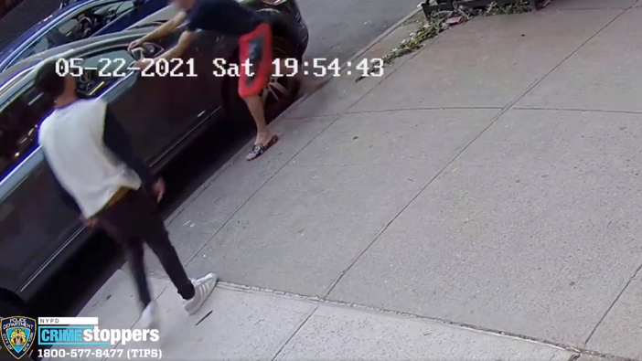 In one of the incidents, three occupants of a blue Toyota Camry yelled anti-Semitic statements before damaging a car's side mirror, the NYPD said. (Photo / CNN)