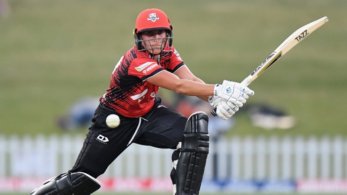 Kate Ebrahim playing for the Magicians in 2021. (Photo by Kai Schwoerer/Getty Images)