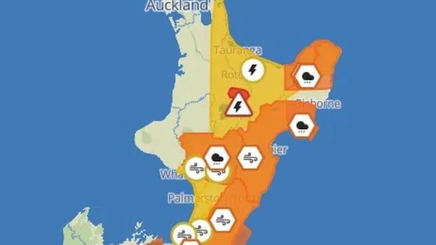 New weather warnings cover much of North Island; man dies in Waikato floodwaters
