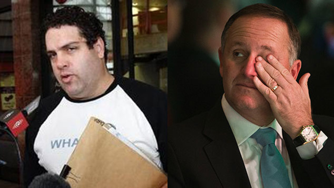 John Key and Cameron Slater (Getty Images and NewsPixNZ/NZ Herald)