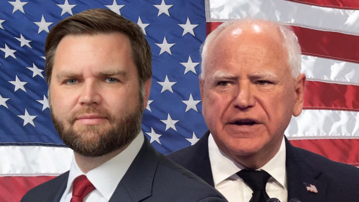 Republican JD Vance (left) and democrat Tim Walz (right) are in the running to be the next Vice President of the US.
