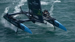 The New Zealand SailGP Team finished fourth at the event in Cadiz. Photo / Ricardo Pinto / SailGP