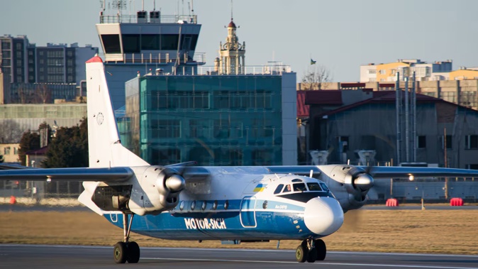 An Antonov-24, similar to the one that crashed in Russia's far east and is feared to have resulted in the deaths of all on board. Photo / Getty Images