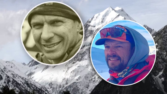 Kurt Blair, 56, and Carlos Romero, 50, are two of trio who went missing from Aoraki Mt Cook, South Island, on December 2.