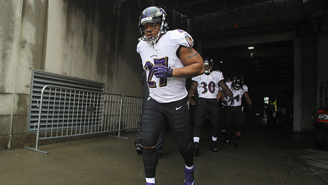 Ray Rice, formerly of the Baltimore Ravens (Getty Images)
