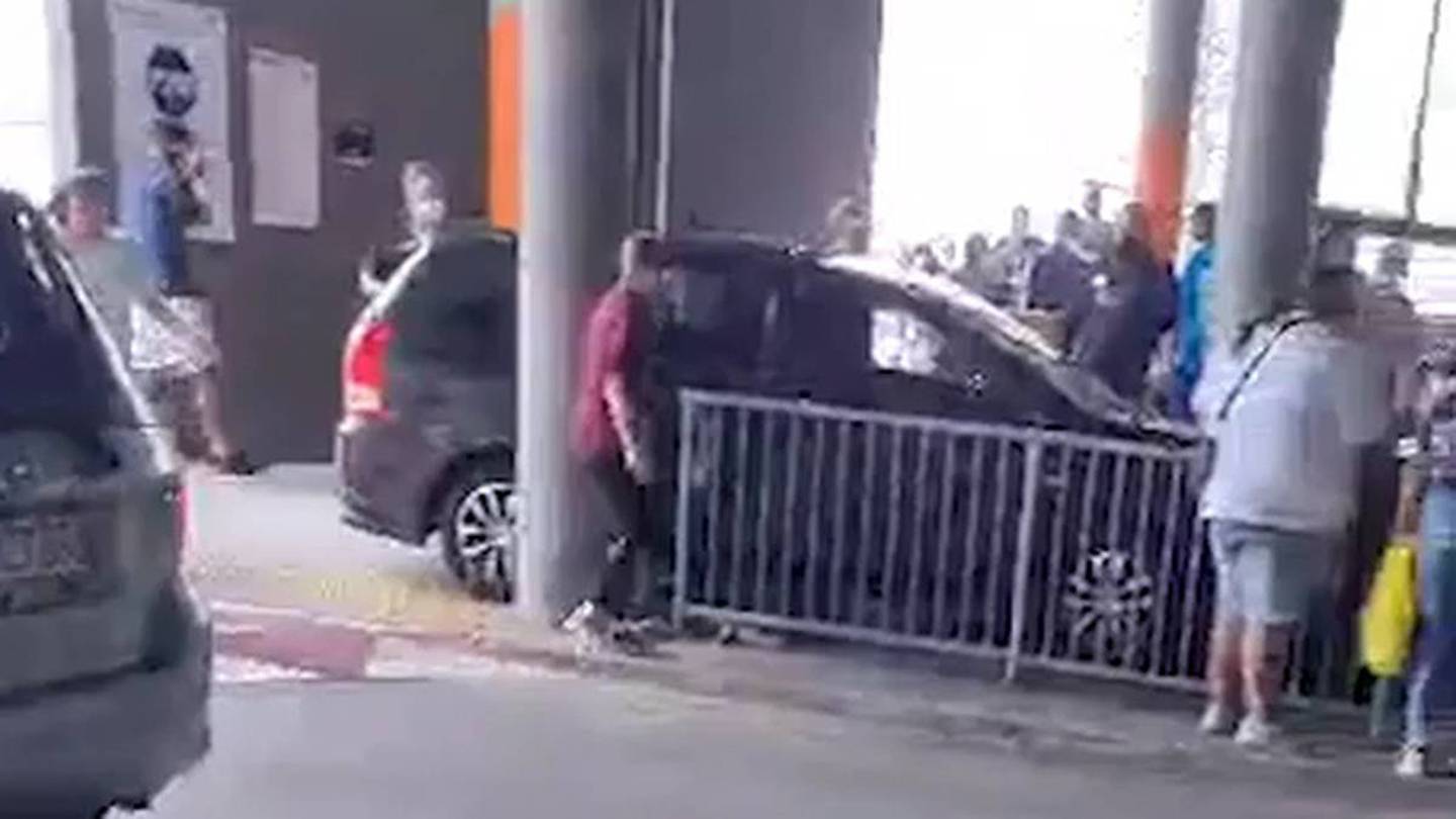 Five pedestrians were injured at Westfield Manukau in South Auckland on Sunday afternoon.