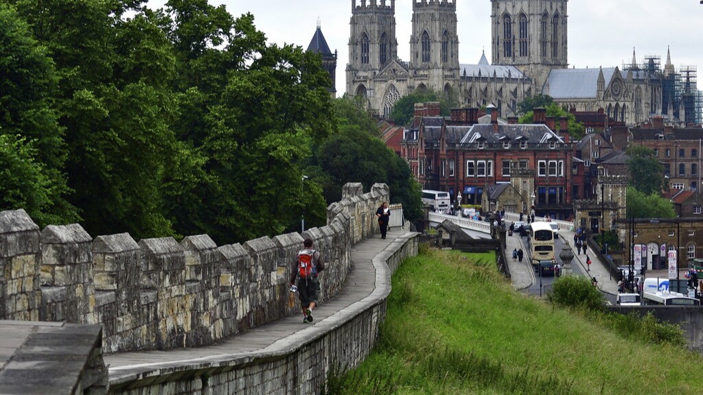 Walking the York City Walls. Photo / Supplied