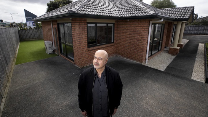 Ali Shakir fears he could lose his Botany home as a result of the Airport to Botany Rapid Transit Project. Photo / Dean Purcell