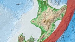 The general location of the offshore part of the Hikurangi Subduction Zone.