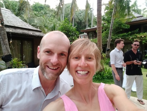 New Zealander Jared Mitchell and his wife Katie Eichten have taken in a family of six Ukrainian refugees. (Photo / Supplied)