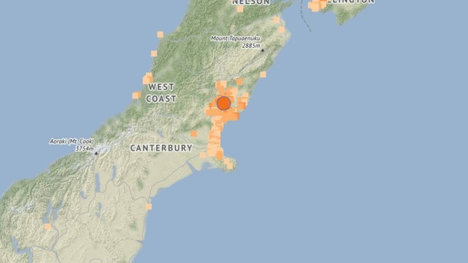A magnitude-4.4 quake hit Canterbury at Culverden, 100km north of Christchurch, on Saturday, GeoNet says.