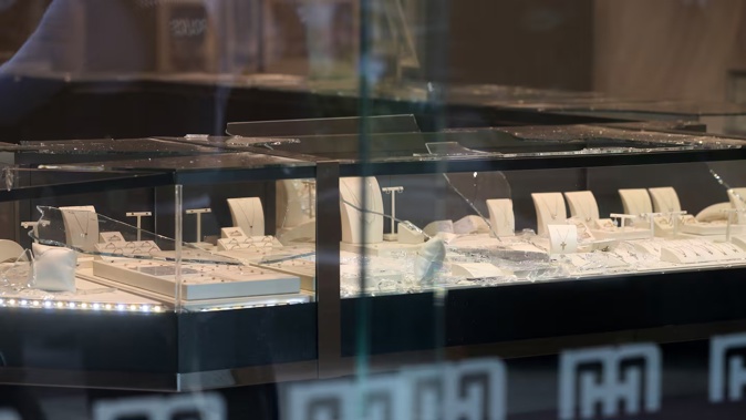 The group stole more than $50,000 of jewellery and caused around $200,000 in damages to the store. Photo / Michael Cunningham