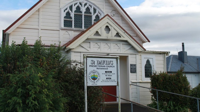 St David's church in Norsewood has closed. Photo / Leanne Warr