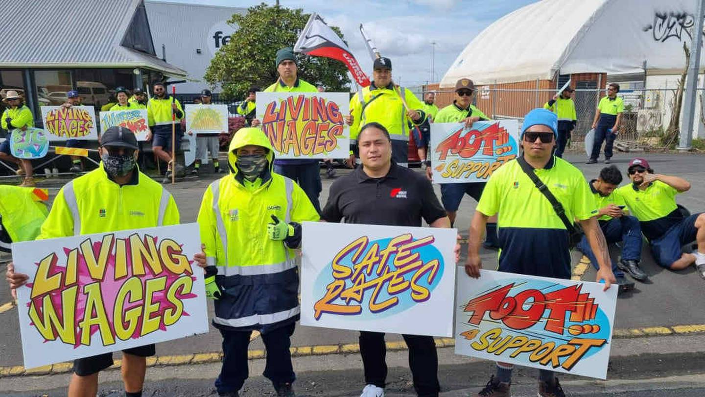 Workers are demanding more money for delivering much-needed Gib boards to building sites. Photo / Amy Williams