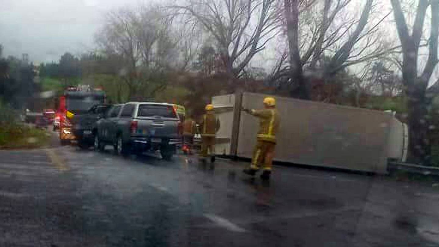 Scene of the crash on State Highway 2. Photo / Supplied
