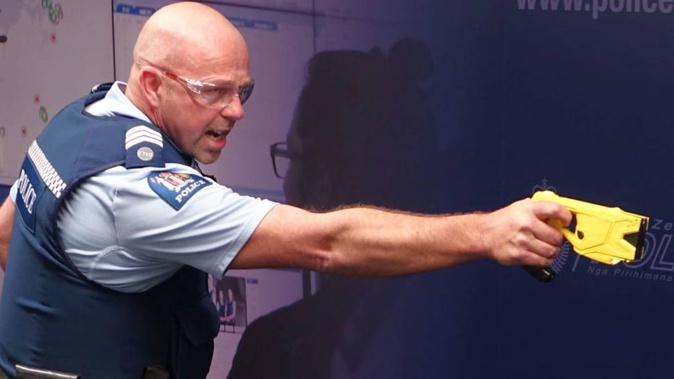 The old stun guns have cameras built into them but this drains their power. Photo / RNZ
