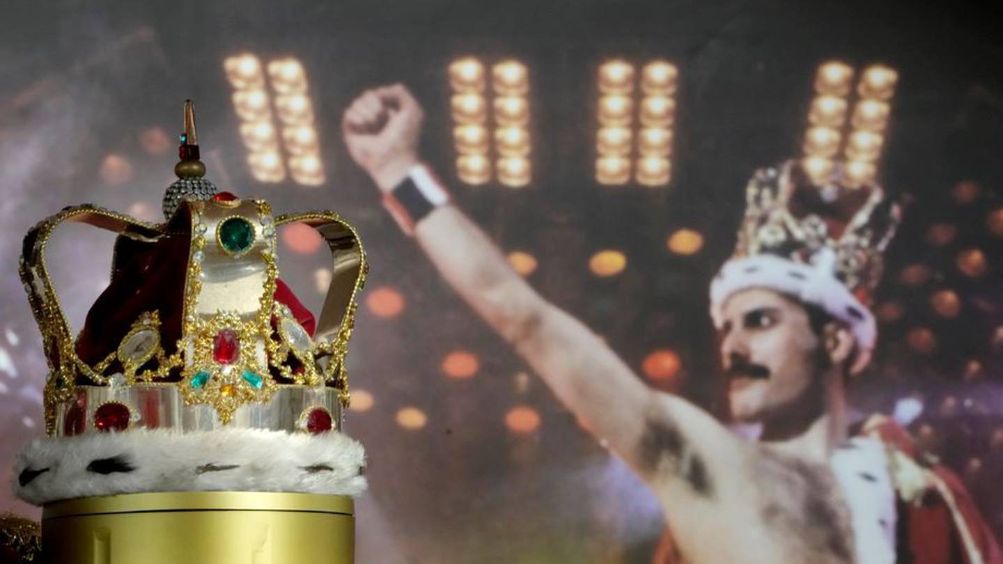 Freddie Mercury's signature crown worn throughout the 'Magic' Tour. Photo / AP