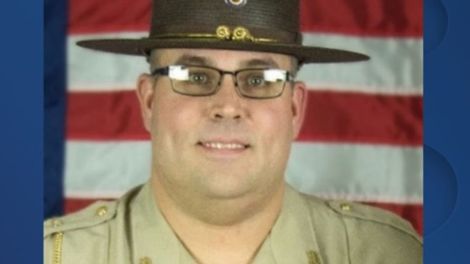 Lechter County Sheriff Mickey Stines is accused of shooting and killing District Court Judge Kevin Mullins. Photo / X / @ArtCandee