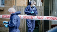 The home and its surrounds are now the subject of a major police inquiry. Photo / Alex Burton