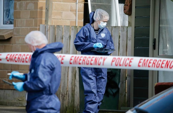 The home and its surrounds are now the subject of a major police inquiry. Photo / Alex Burton