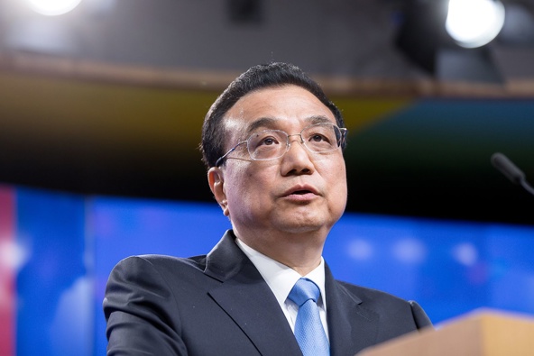 Former Chinese Premier Li Keqiang speaking at the EU-China Summit in Brussels, Belgium in 2019, died of a sudden heart attack early Friday in Shanghai, state media reported. (Photo / Getty)