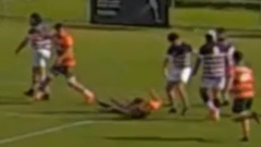 A violent incident during a game between Pakūranga United Rugby Club and Manukau Rovers Rugby Club at Bell Park in East Auckland has led to player suspensions and a police charge.