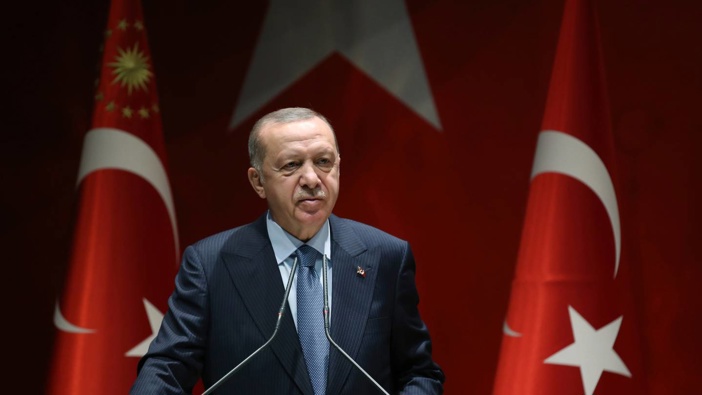 President Recep Tayyip Erdogan thanked the nation for entrusting him with the responsibility to govern for another five years and ridiculed his challenger, Kemal Kilicdaroglu, saying 'bye, bye, Kemal'. Photo / AP, File